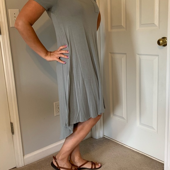 😎 LULAROE CARLY DRESS - Grey- Size XS - Picture 8 of 10
